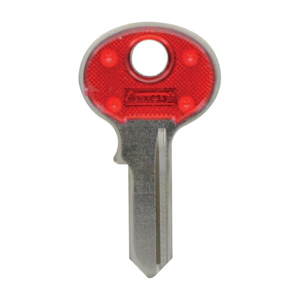 Hillman House of Office 69-Single Sided Universal Key Blank, Red - Pack of 10 5005208 - main